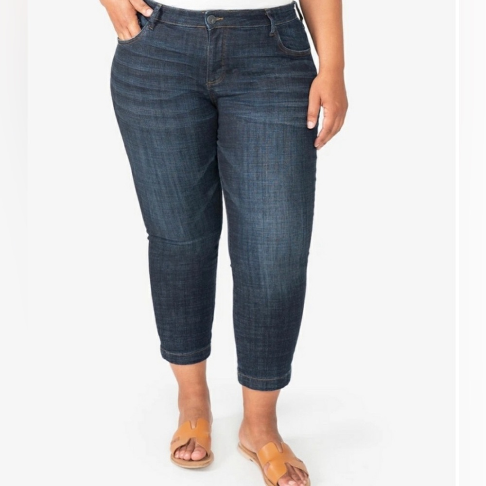 Kut from the Kloth Capris Jeans Plus Size 20W Donna Skinny Cropped NWT